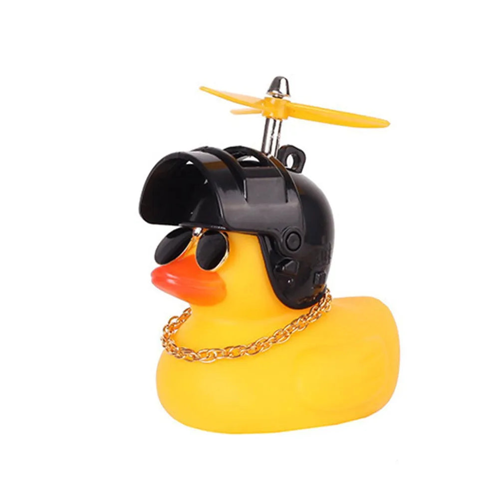 Car Duck With Helmet