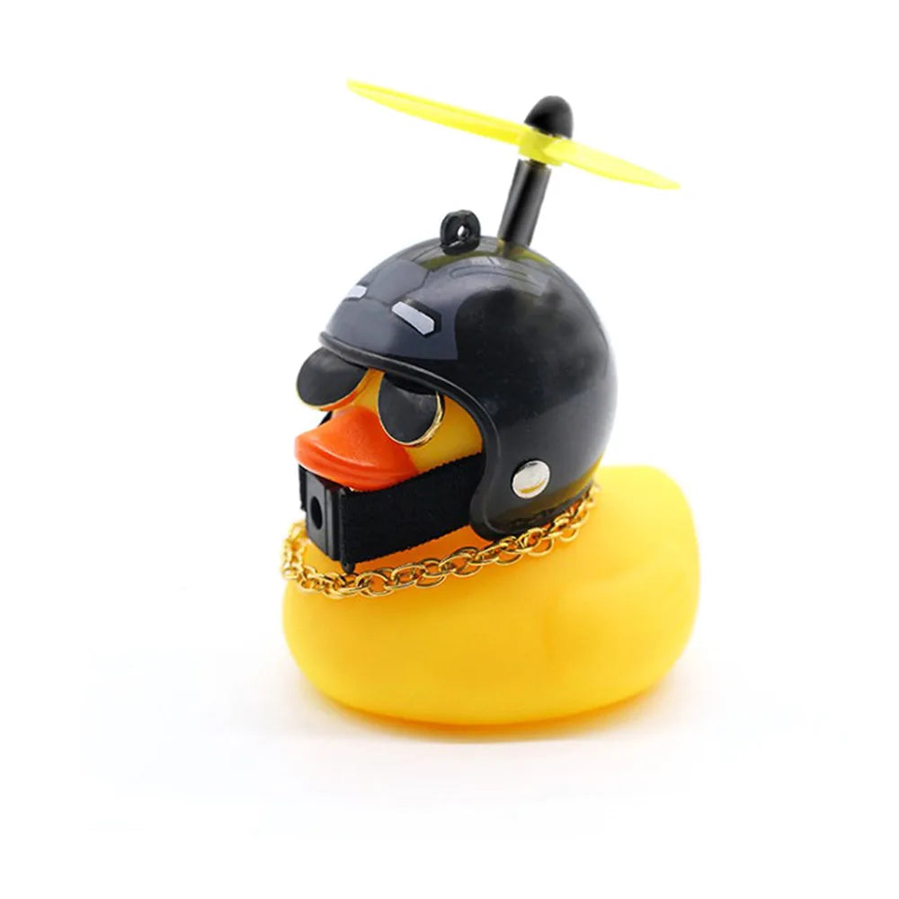 Car Duck With Helmet