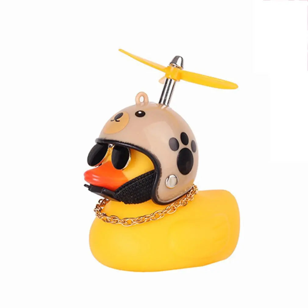 Car Duck With Helmet