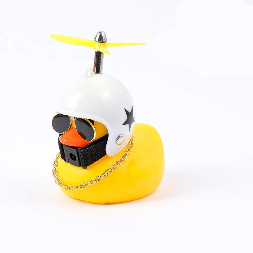 Car Duck With Helmet