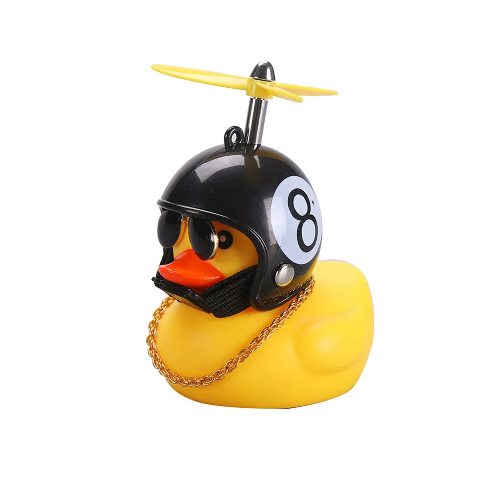 Car Duck With Helmet