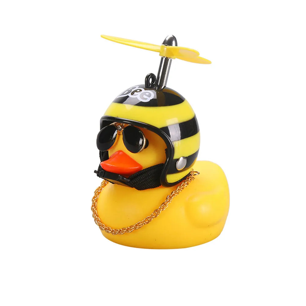 Car Duck With Helmet