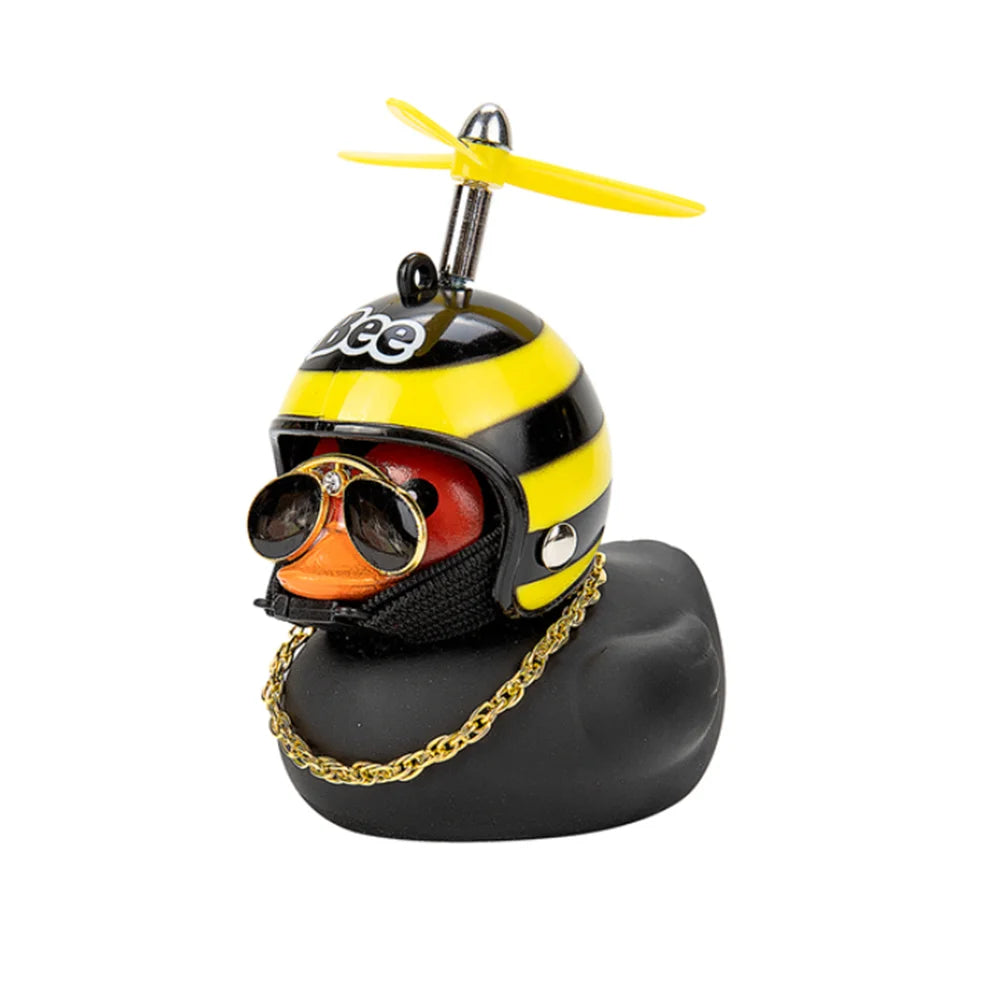 Car Duck With Helmet