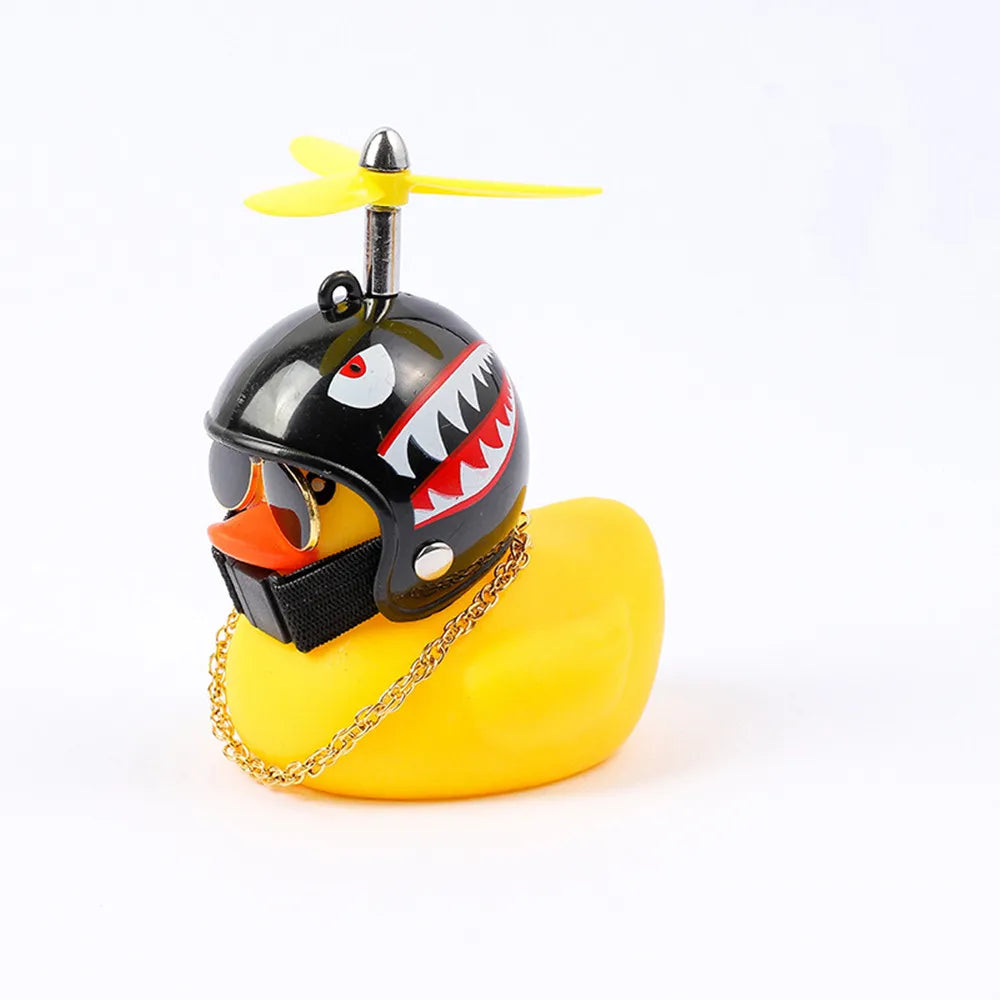 Car Duck With Helmet