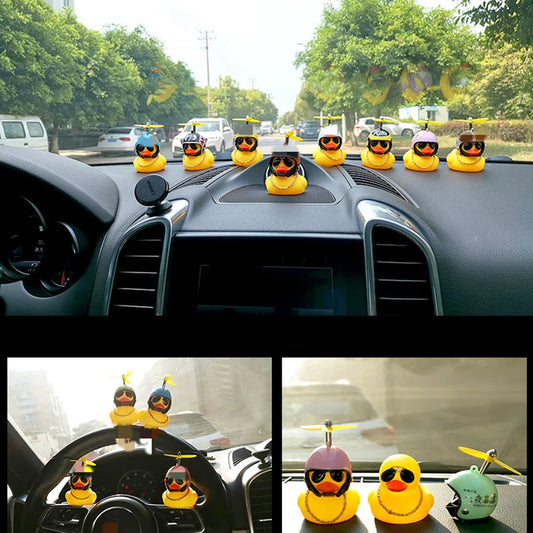 Car Duck With Helmet