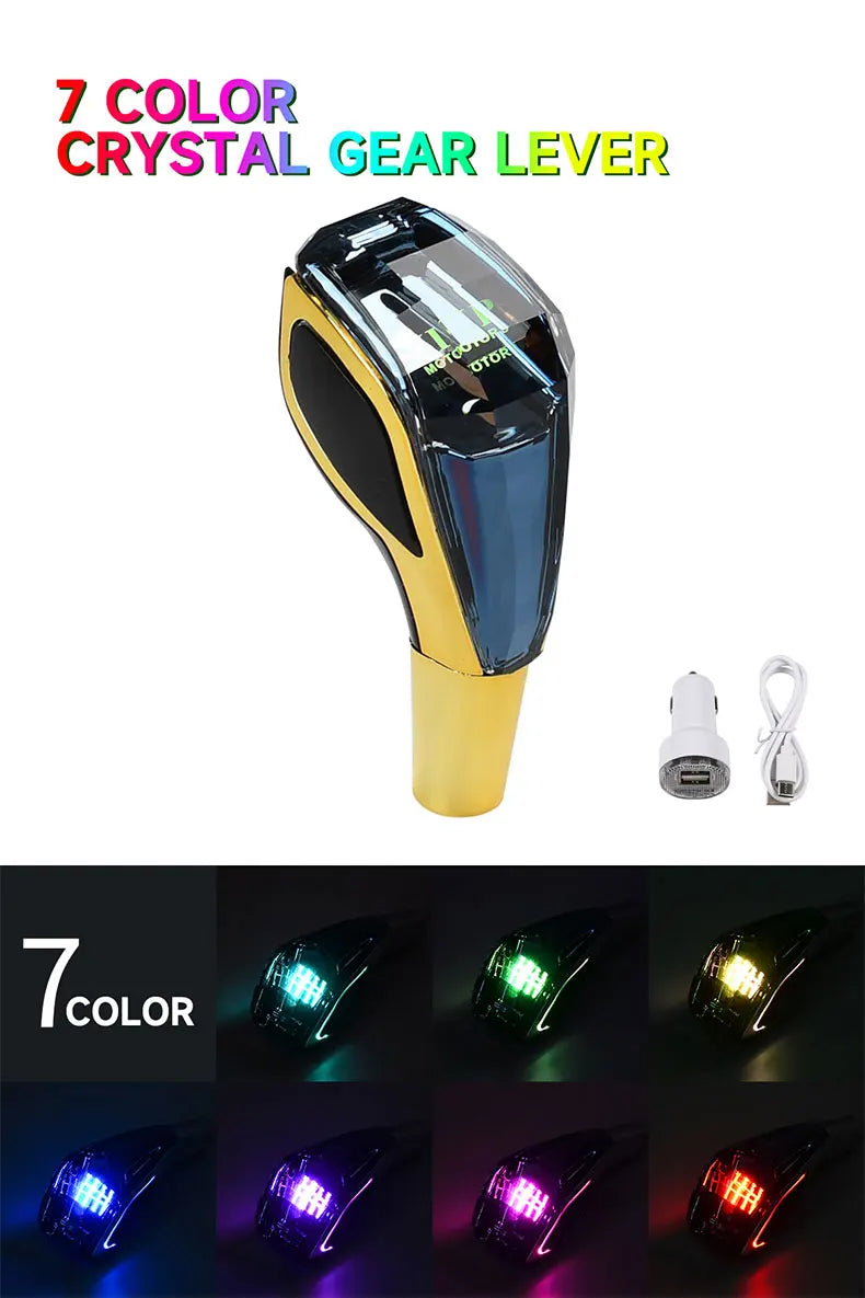 Crystal Handle Gear Shift Knob