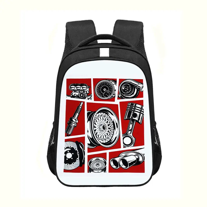 Japan JDM Racing Car Print Backpack