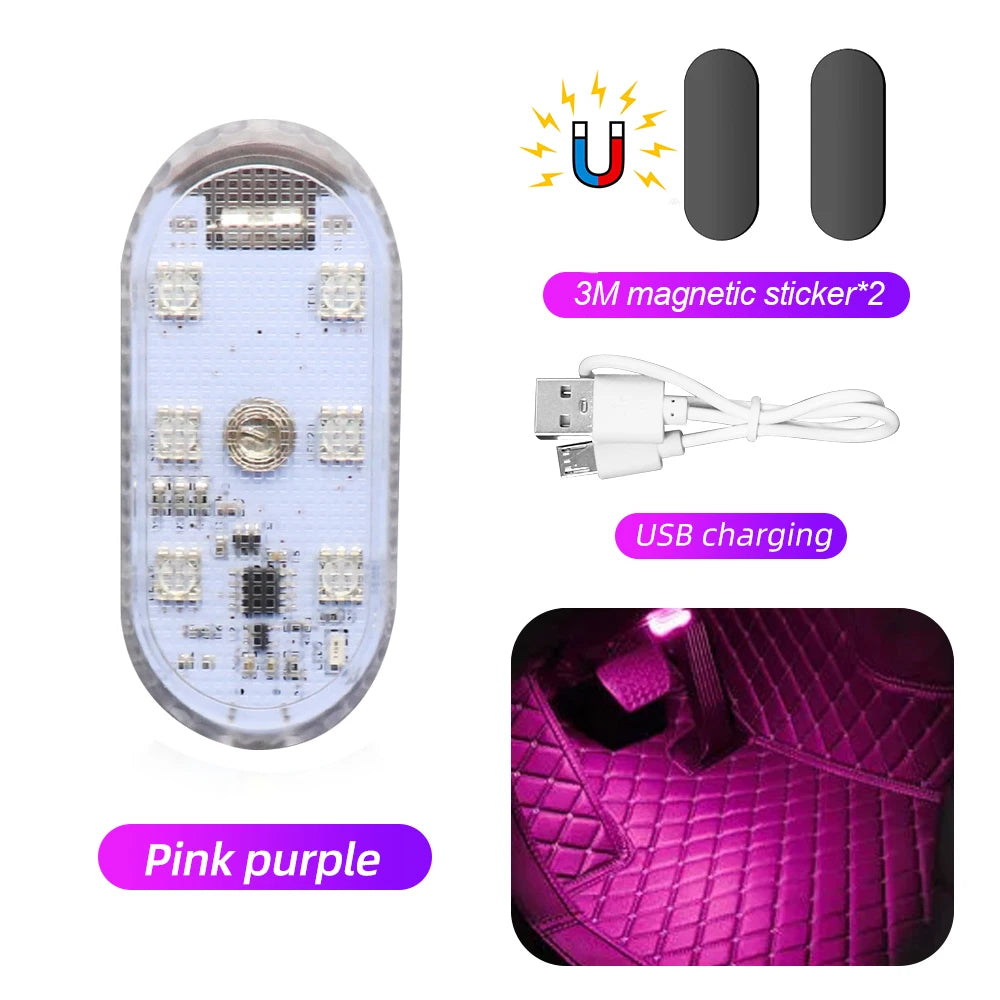 Multi Color Wireless Car LED Lights