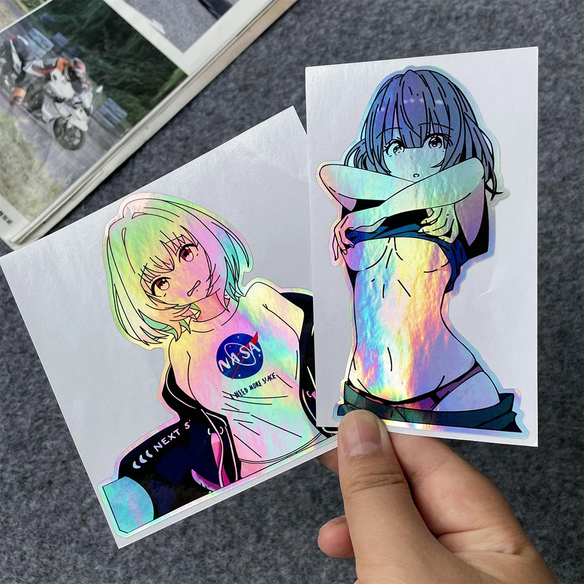 32PCS Binary Modification JDM Anime Waterproof Sticker