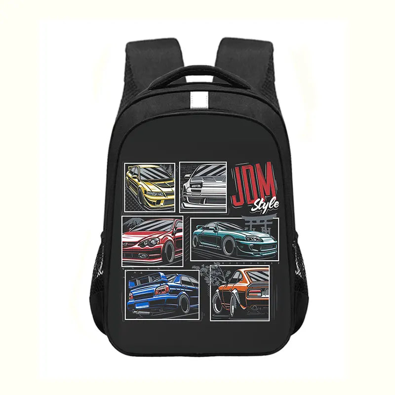 Japan JDM Racing Car Print Backpack