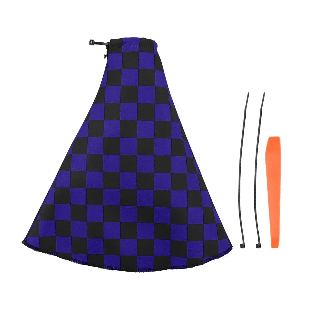 Checkered Car Shift Knob Cover