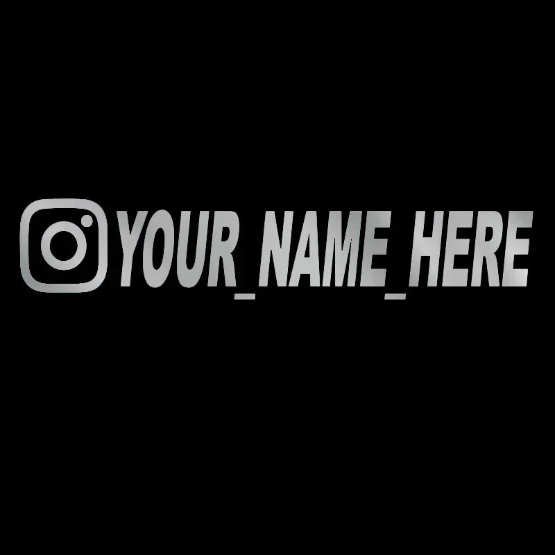 User Name Custom Personalized Instagram Vinyl Decals