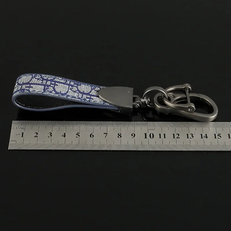Luxury Metal Leather Car Keychain