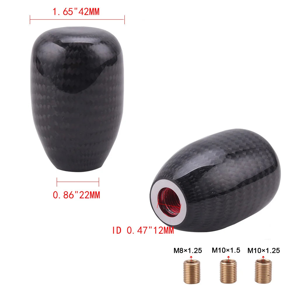 Carbon Fiber Gear Shift Knob Manual Transmission