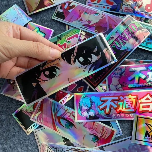 32PCS Binary Modification JDM Anime Waterproof Sticker