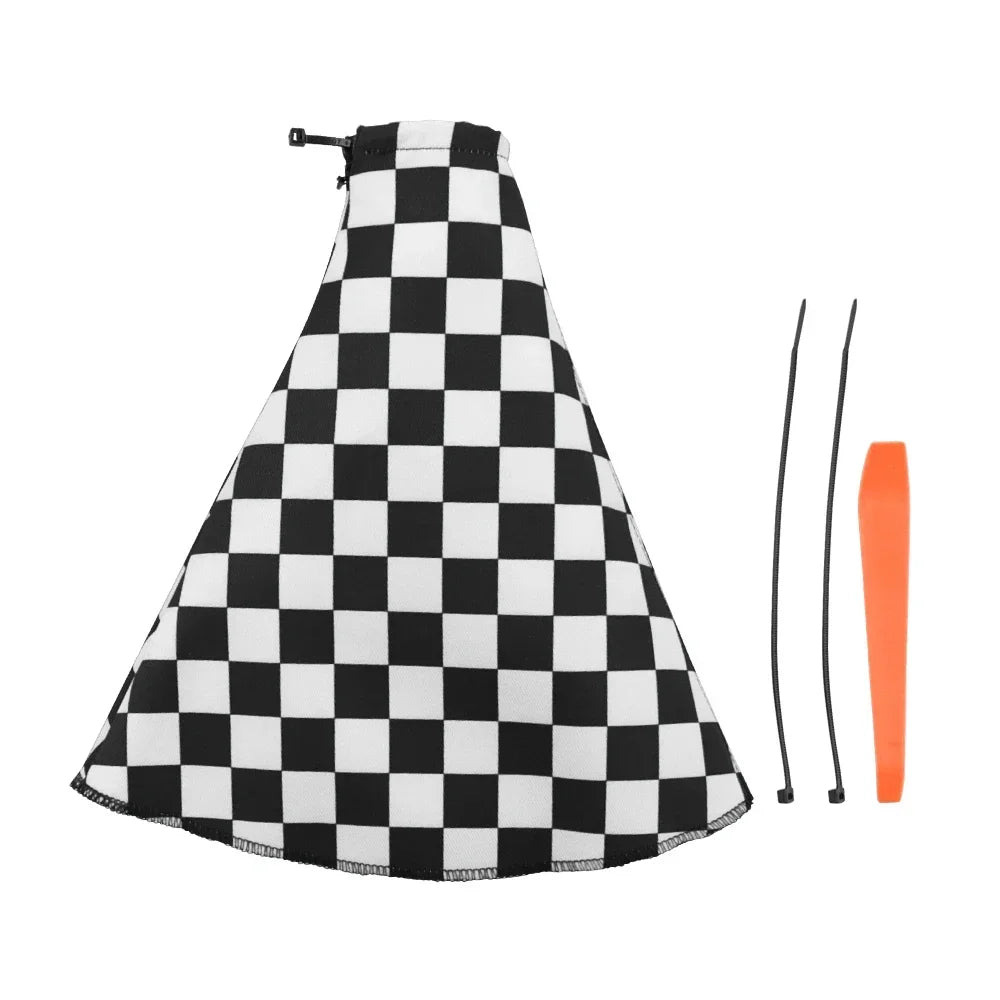 Checkered Car Shift Knob Cover