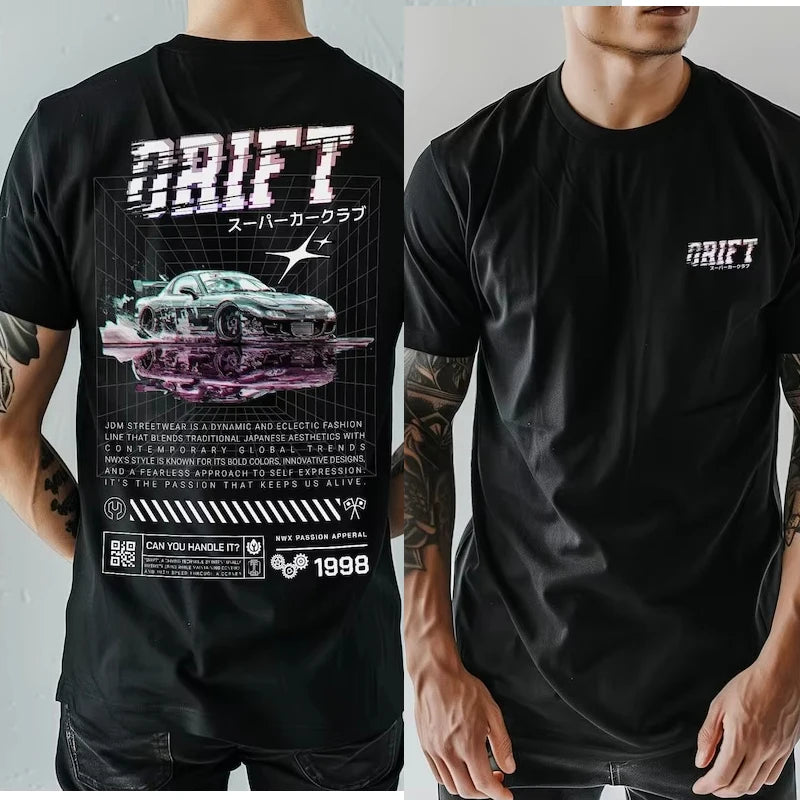 JDM Japan Streetwear Car T-Shirt - RX7 DRIFT Turbo