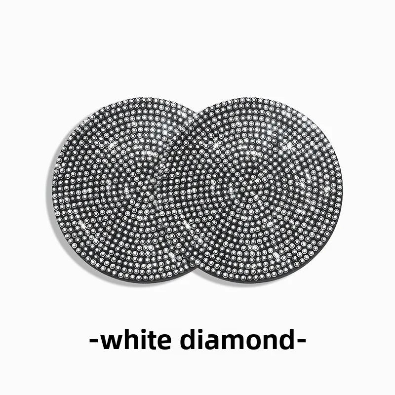 2Pcs Diamond Car Coaster