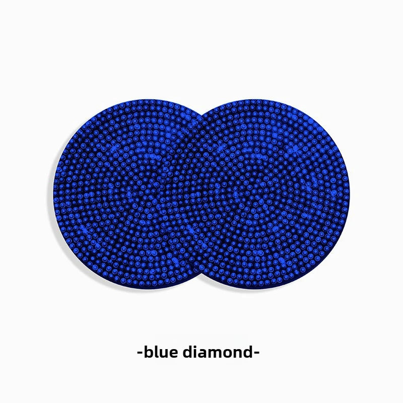 2Pcs Diamond Car Coaster