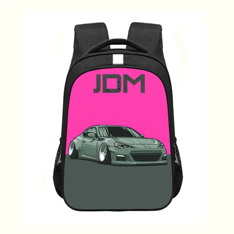 Japan JDM Racing Car Print Backpack