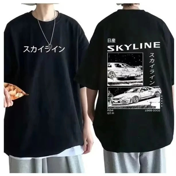 Summer New T-shirts American Retro Short-sleeved