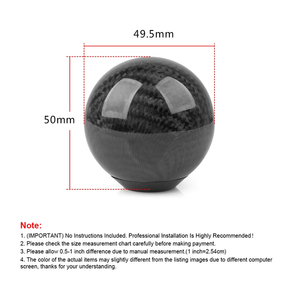 JDM Style Carbon Fiber Manual Gear Shift Knob