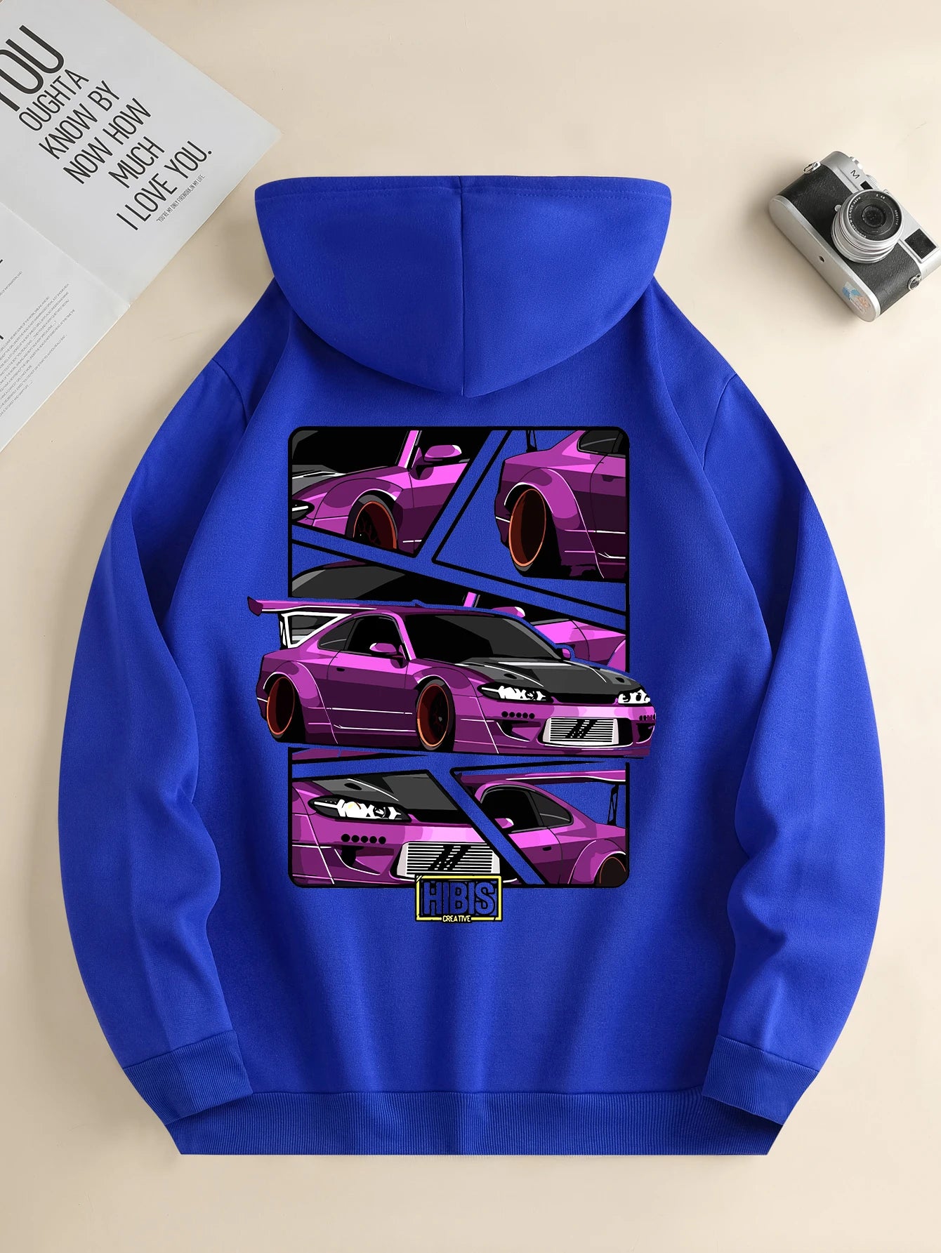 Men's n hoodie, casual daily drawstring hooded sweatshirt