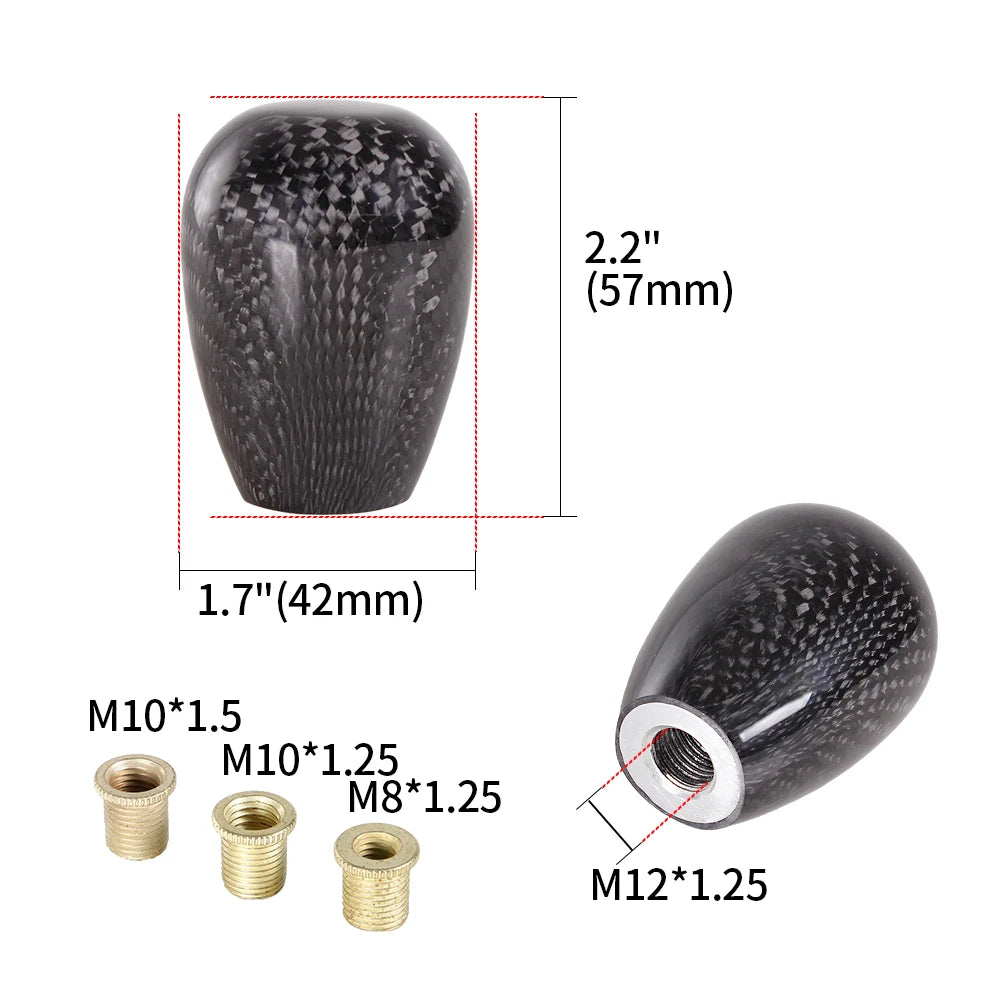 Carbon Fiber Gear Shift Knob Manual Transmission