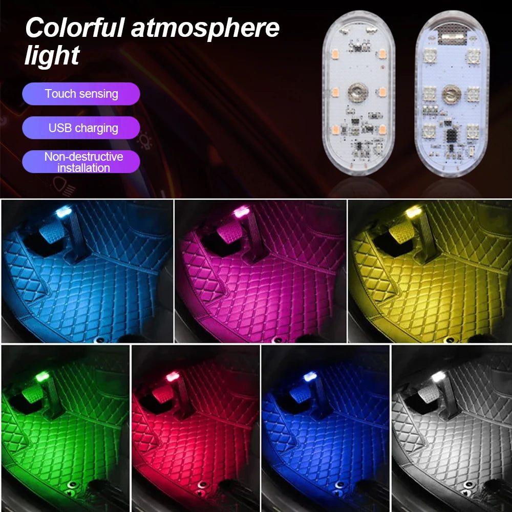 Multi Color Wireless Car LED Lights
