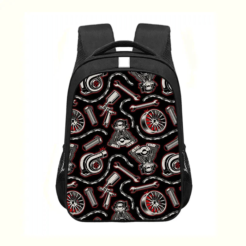 Japan JDM Racing Car Print Backpack