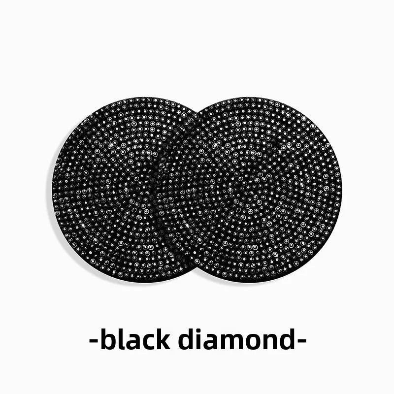 2Pcs Diamond Car Coaster