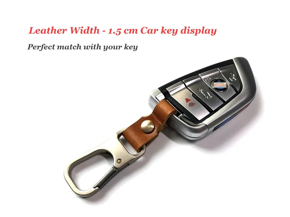 Genuine Cowhide Leather Keychain