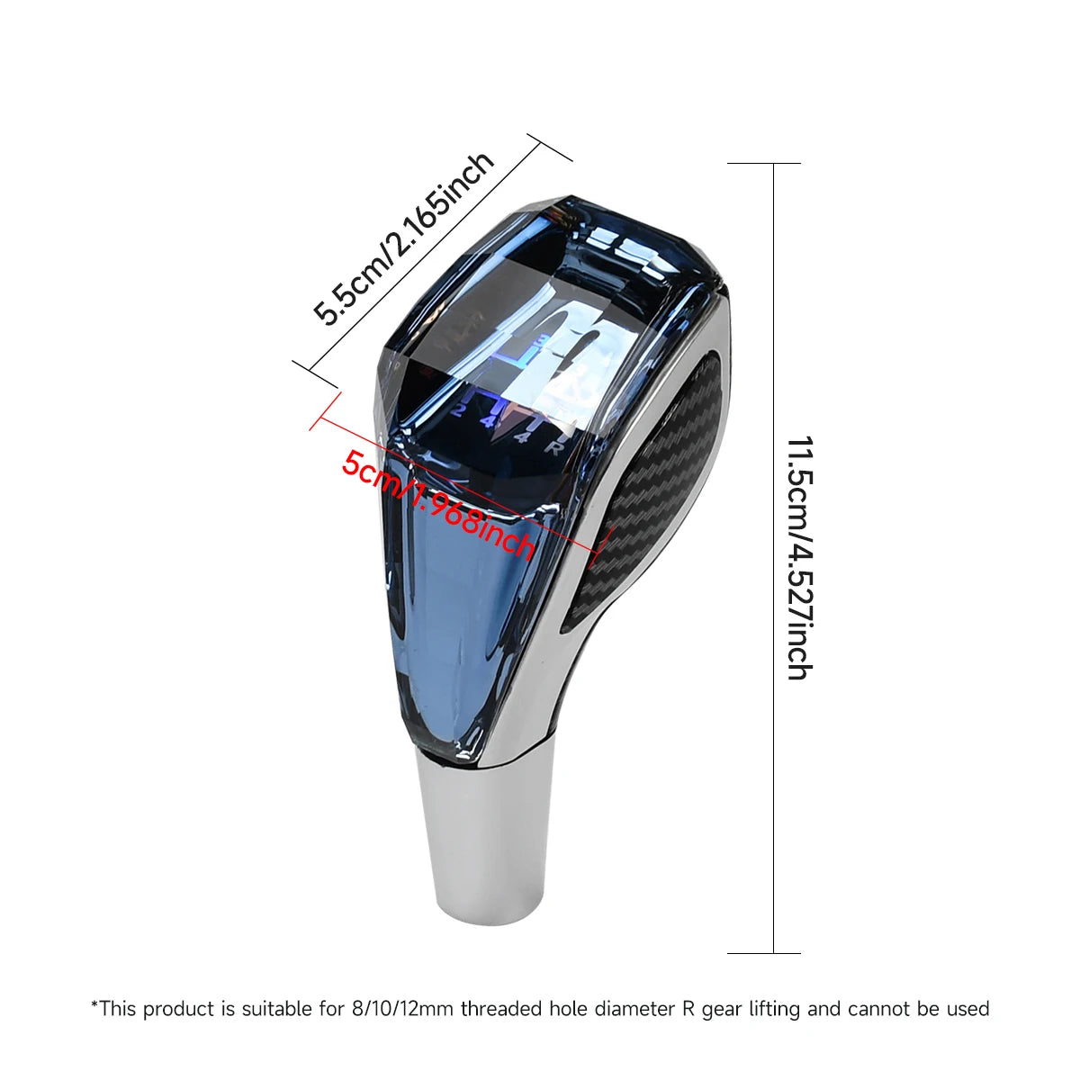 Crystal Handle Gear Shift Knob