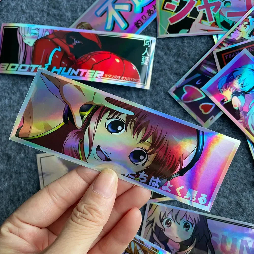 32PCS Binary Modification JDM Anime Waterproof Sticker