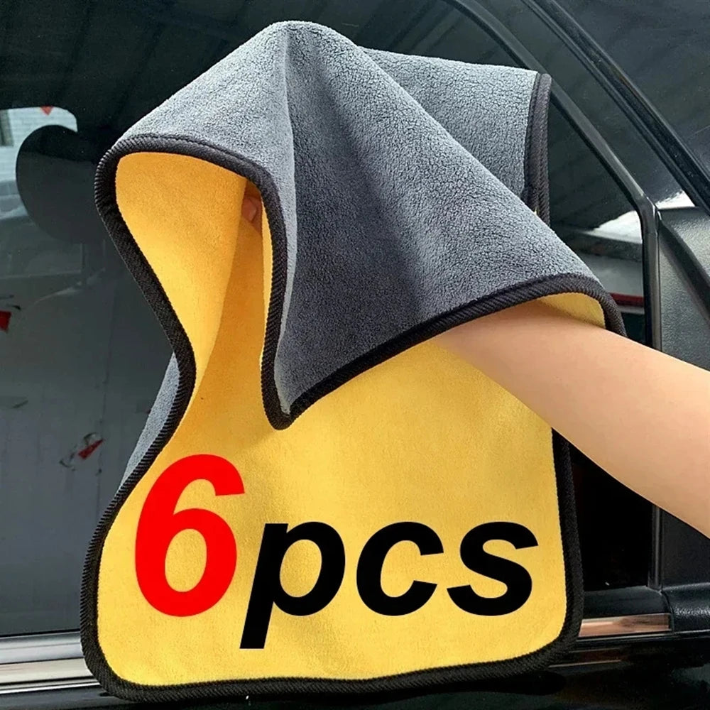 1/2/6pcs Microfiber Cleaning Towel