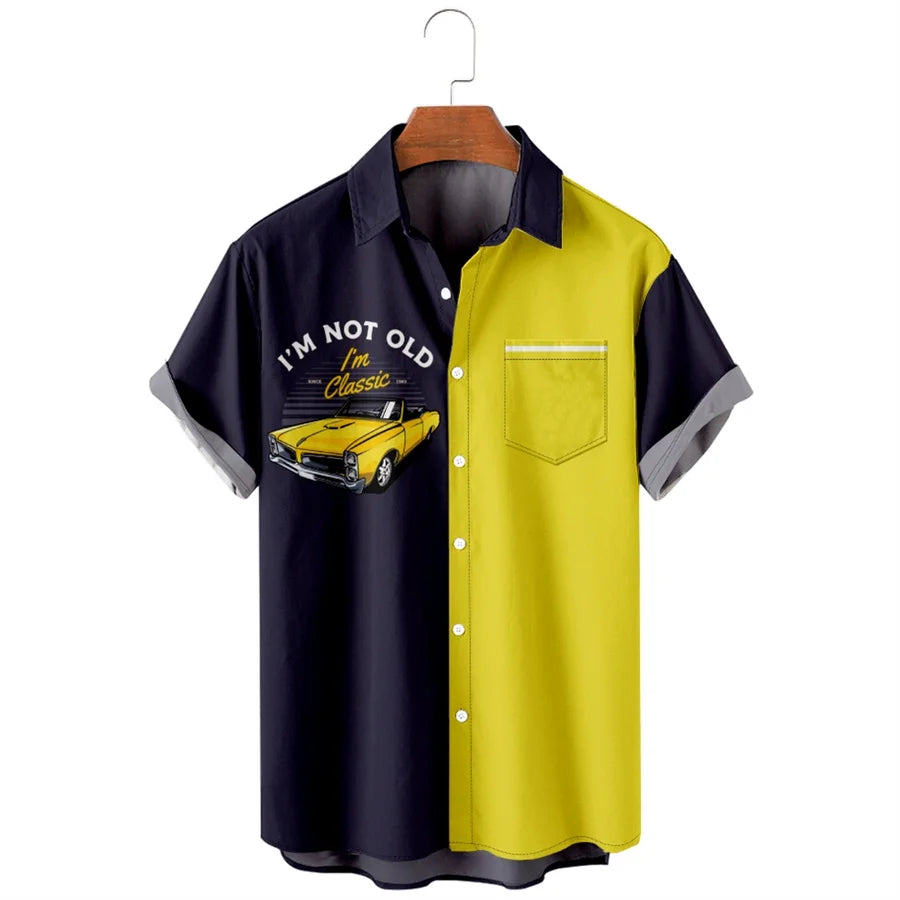 Men's Retro Racing Cars Hawaiian Shirts