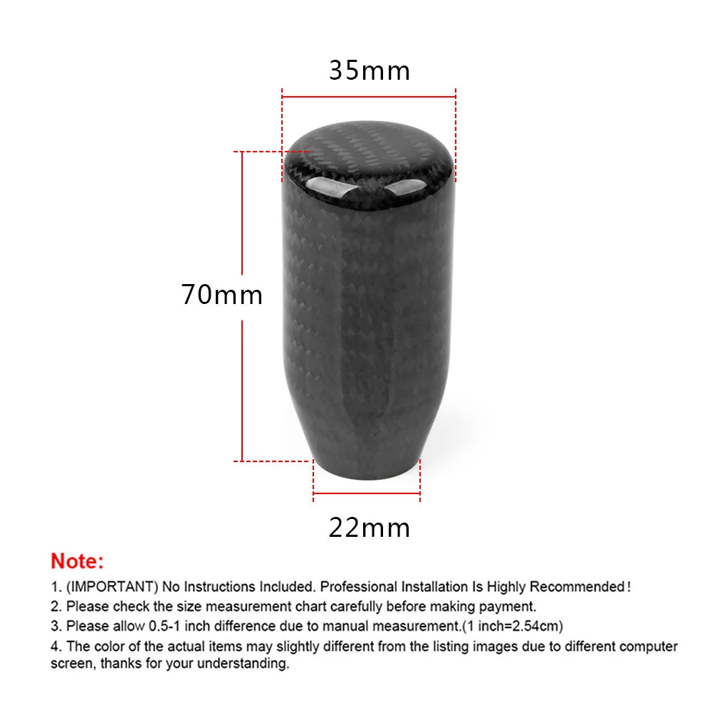 JDM Style Carbon Fiber Manual Gear Shift Knob