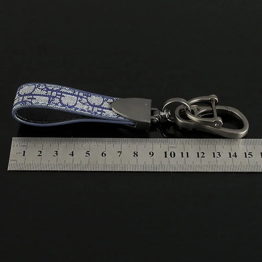 Luxury Metal Leather Car Keychain