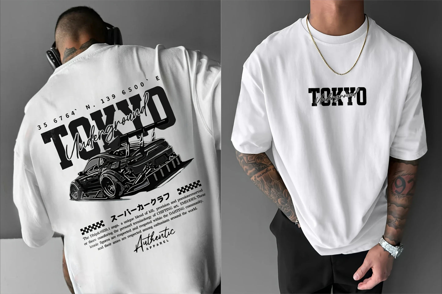 Men's short-sleeved t-shirt TOKYO design