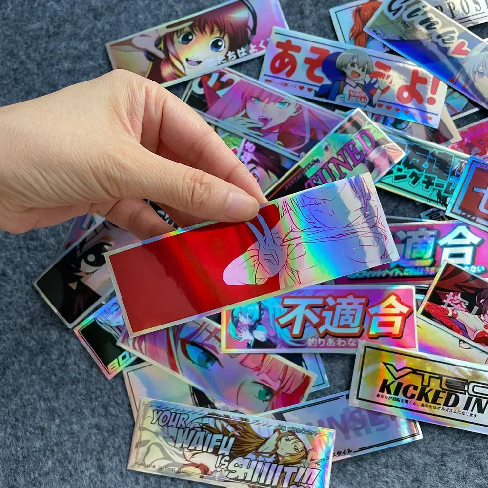 32PCS Binary Modification JDM Anime Waterproof Sticker