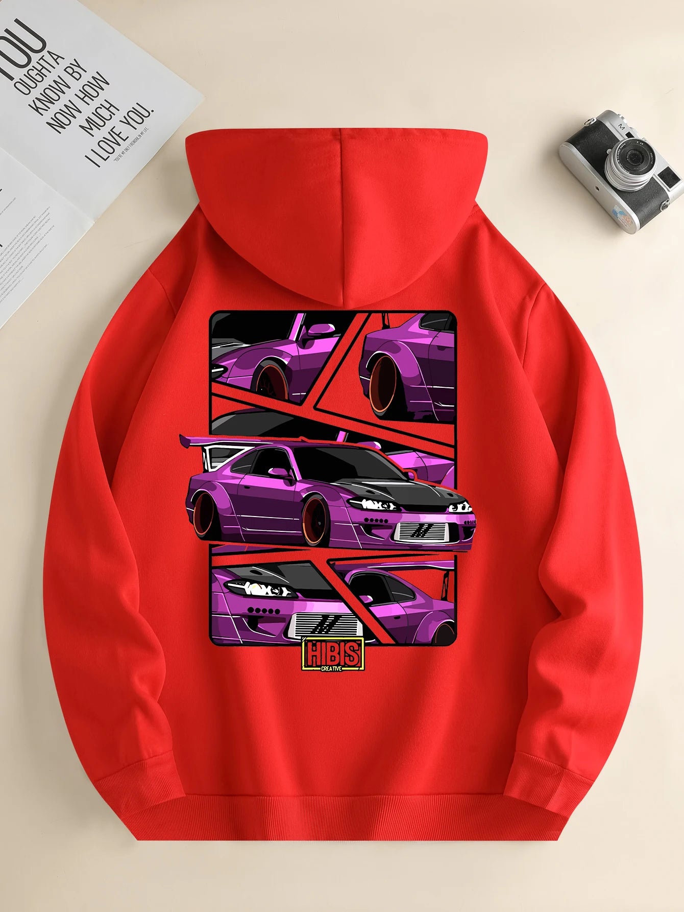 Men's n hoodie, casual daily drawstring hooded sweatshirt