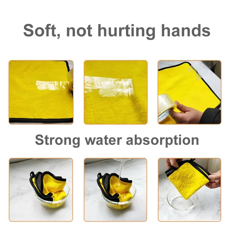 1/2/6pcs Microfiber Cleaning Towel