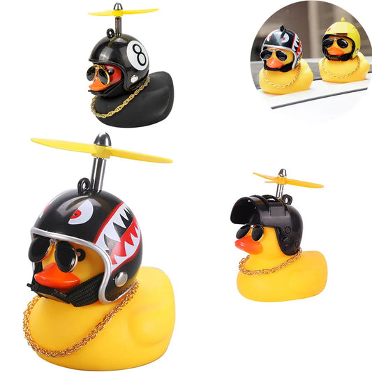 Car Duck With Helmet