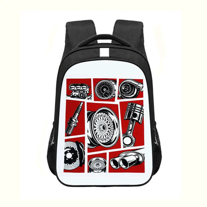 Japan JDM Racing Car Print Backpack