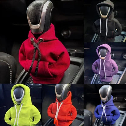 Fashion Hoodie Car Cute Cartoon Gear Shift Knob Cover