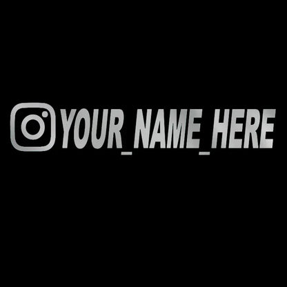 User Name Custom Personalized Instagram Vinyl Decals
