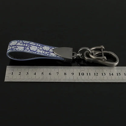 Luxury Metal Leather Car Keychain
