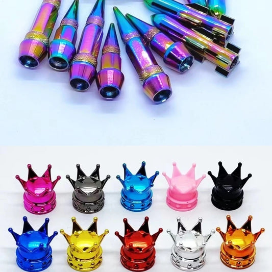 4pcs Aluminum Or Plastic Car Motorcycle Bike Truck Wheel Tire Valve Dustproof Valve-cap