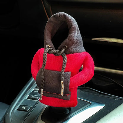 Fashion Hoodie Car Cute Cartoon Gear Shift Knob Cover