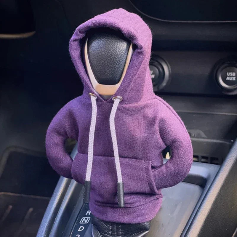 Fashion Hoodie Car Cute Cartoon Gear Shift Knob Cover